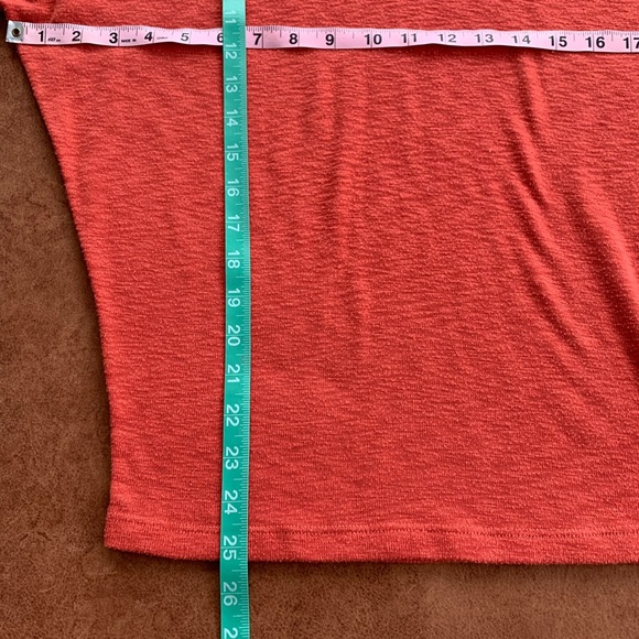 Laila Jayde "Bowie 3/4 Sleeve Dolman Knit Top", Coral, Women's XS - Picture 6 of 12